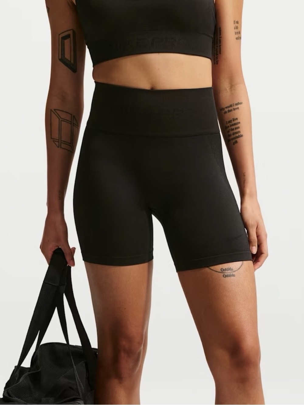NWT Nike Pro Seamless Dri-Fit High Waisted 5” Biker Shorts